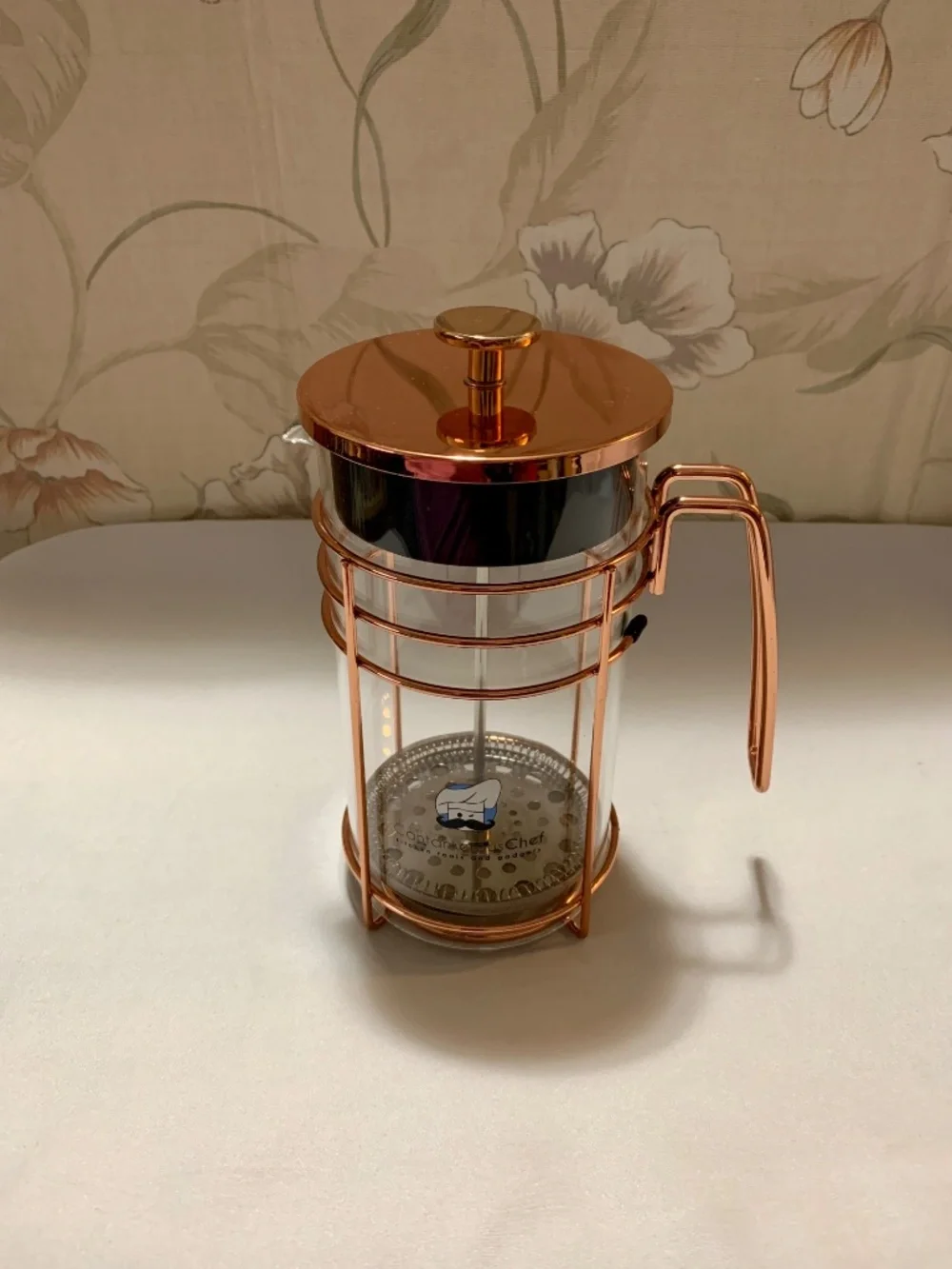 Cantankerous Chef Rose Gold / Copper Tone Caged French Press 32oz / 1000ml